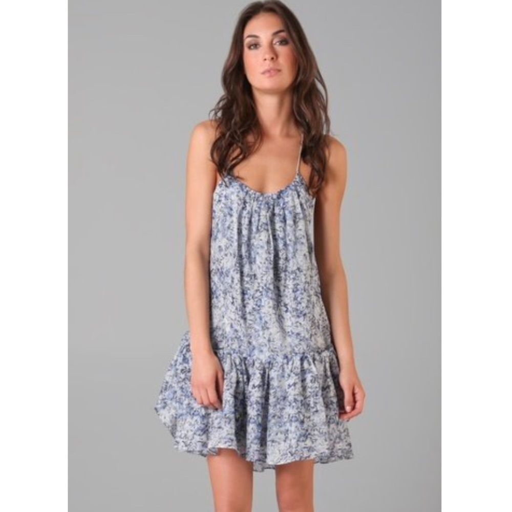 Theyskens’ Theory Blue ItaDotta Floral Print Dress